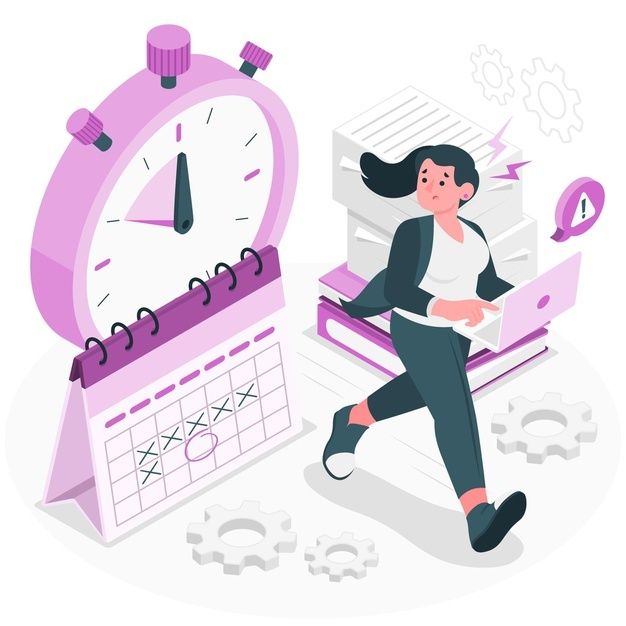 Free Vector _ Deadline concept illustration Free Vector Deadline concept illustration